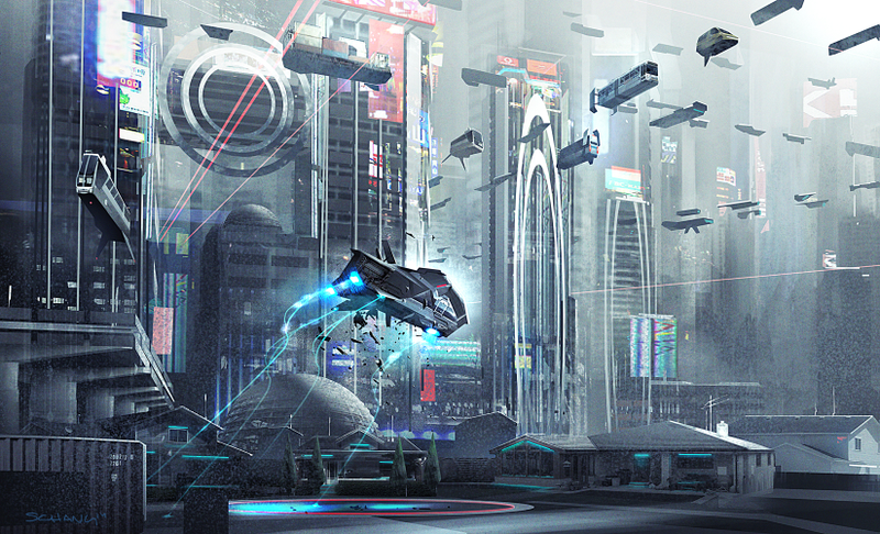 Illustration for article titled The futuristic jets, humans, and Star Wars designs of Stephen Chang